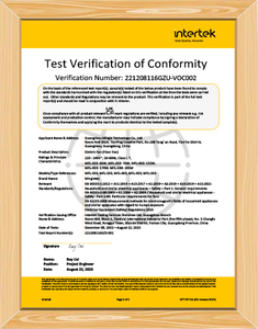 Floor Fan UKCA Certificate