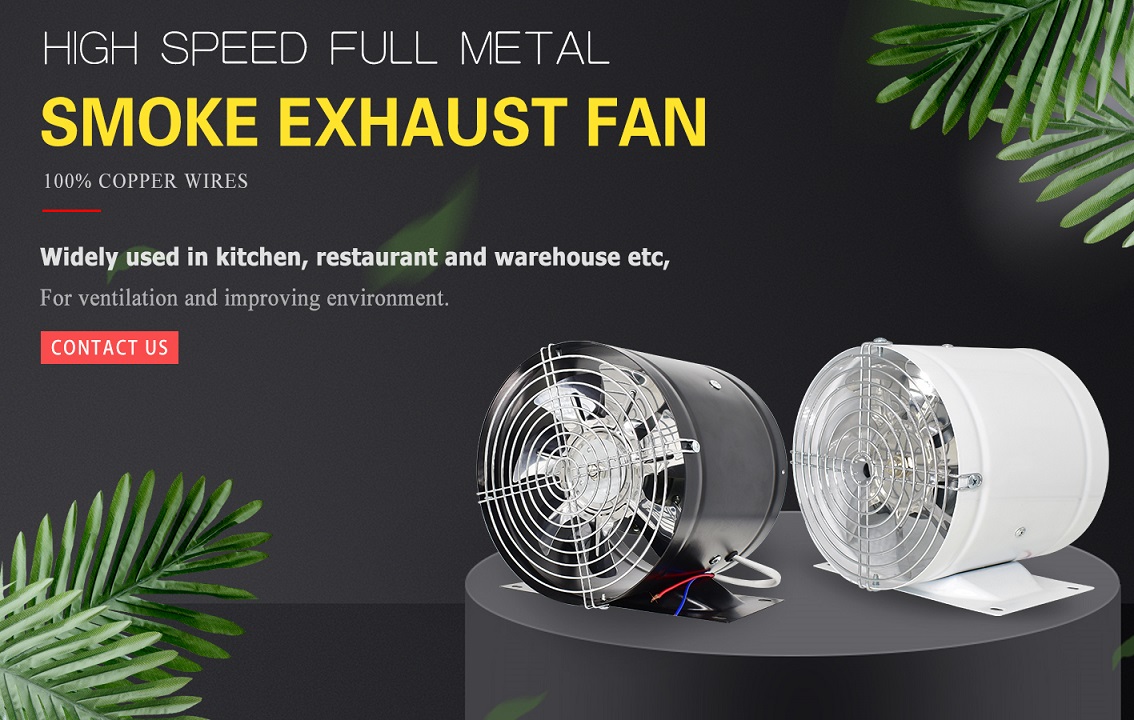 High speed full metal exhaust ventilation fan