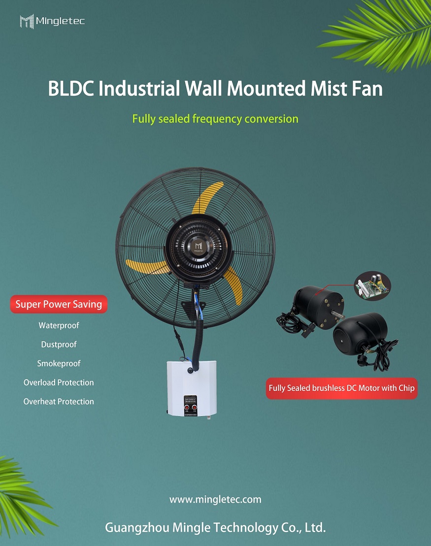 Mingletec BLDC wall mounted mist fan poster