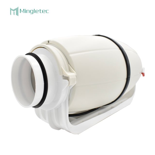 4 6 8 Inch Plastic High Volume Silent Inline Exhaust Fan for Kitchen