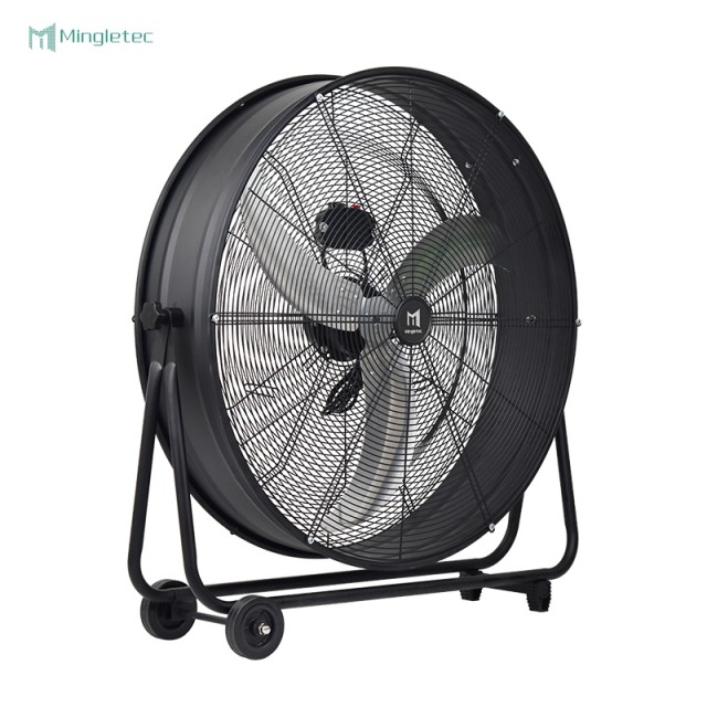 High Velocity 24 30 Inch Heavy Duty Black Drum Fan