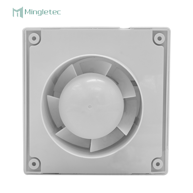Bedroom Use 6 Inch Silent Plastic Air Ventilation Square Exhaust Fan