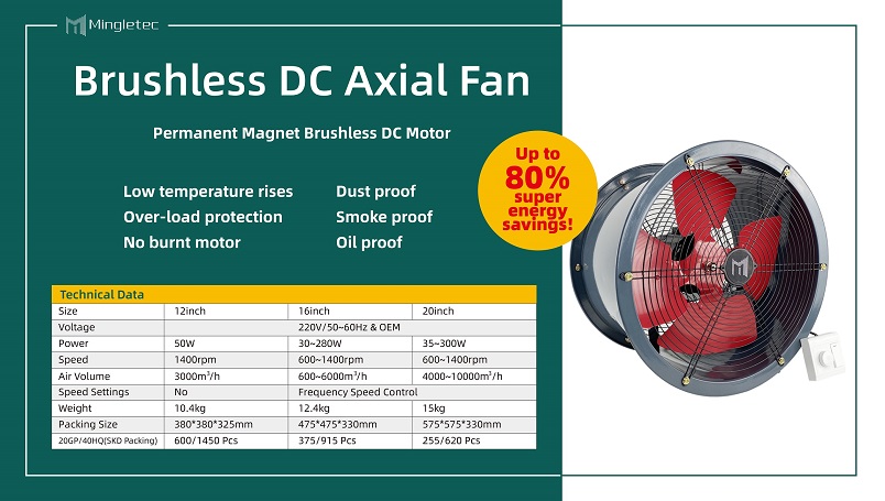 axial fan specification-gray
