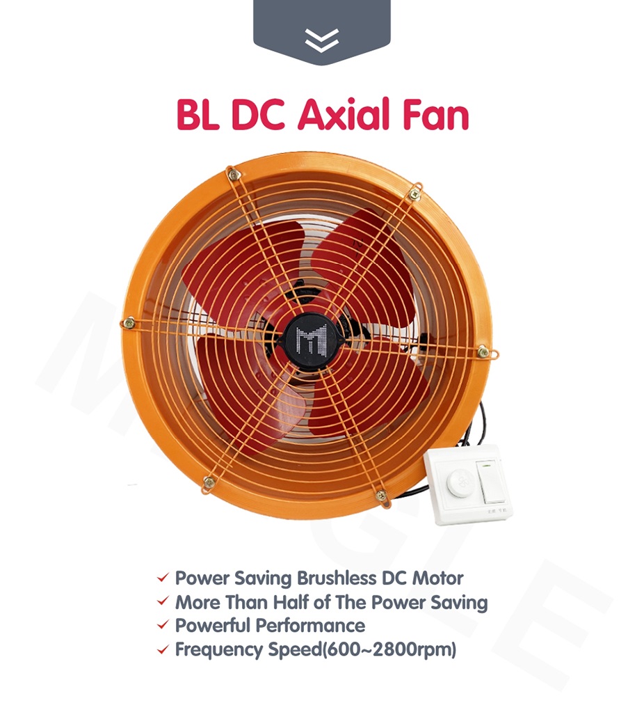 BLDC axial fan details