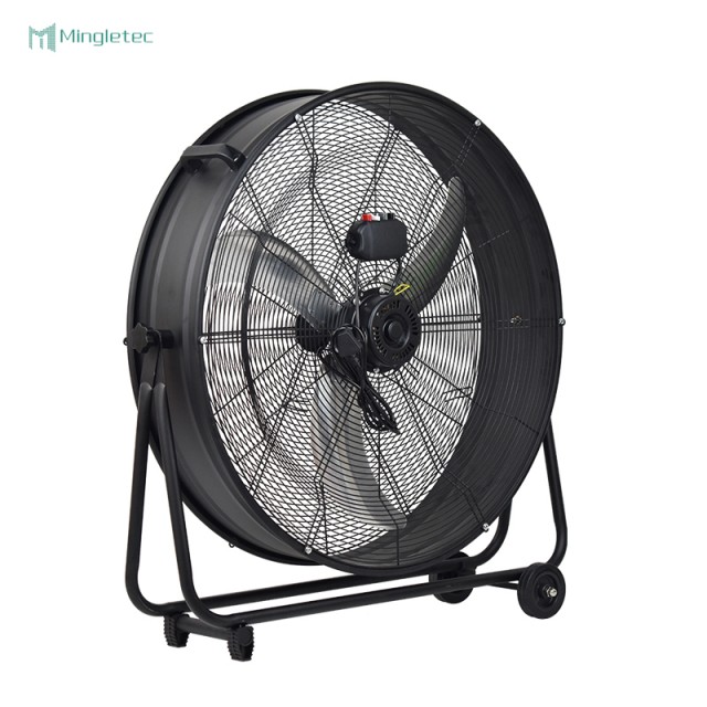 High Velocity 24 30 Inch Heavy Duty Black Drum Fan
