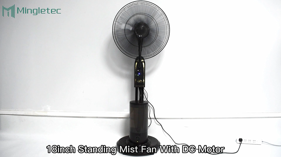 18 inch BLDC mist cooling fan with remote control