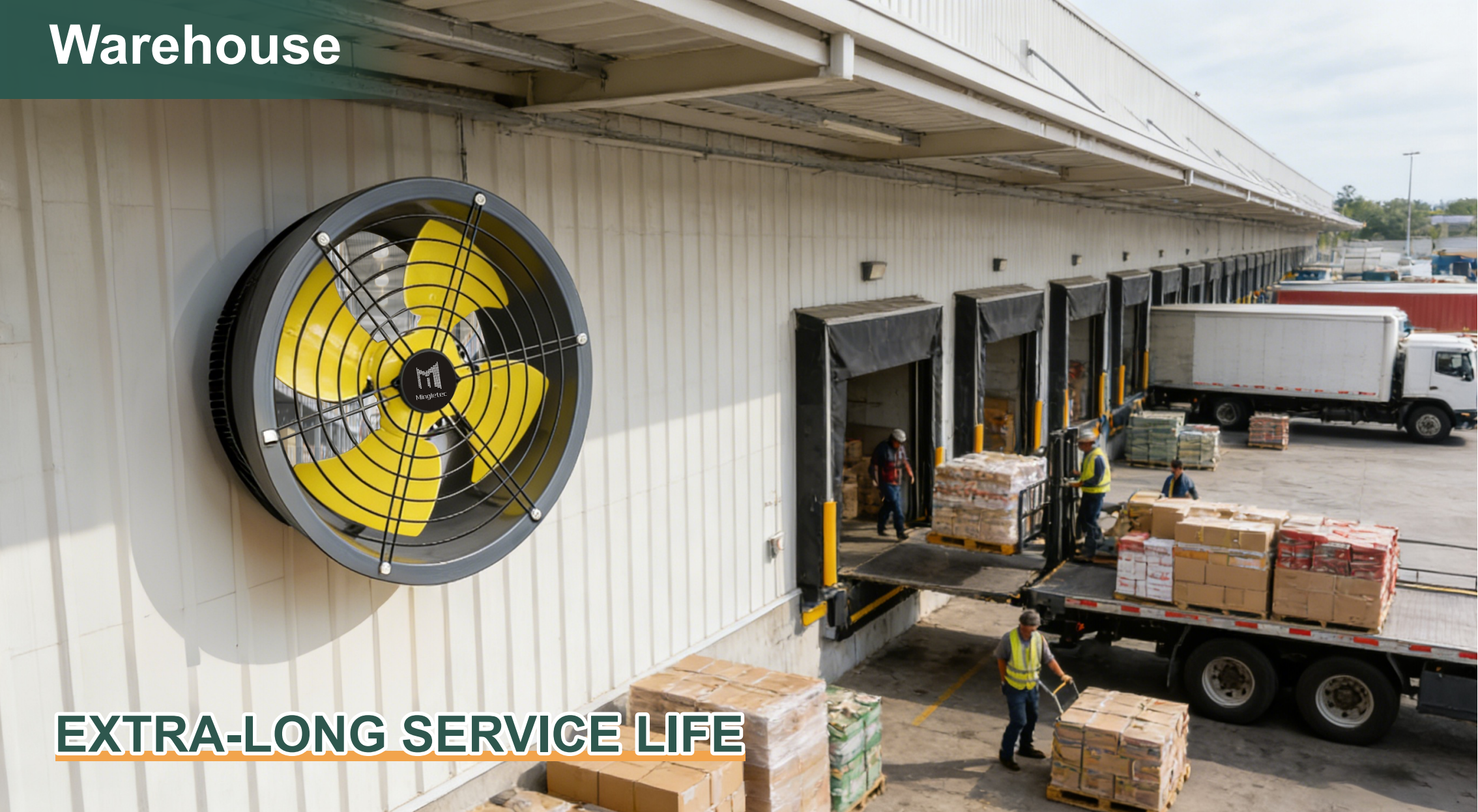 MFJ-D40F axial fan for warehouse use
