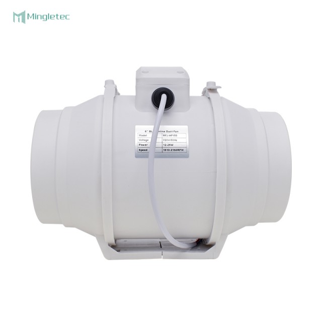 4 6 8 Inch Bldc Plastic Ventilation Inline Duct Fan