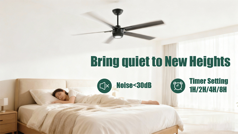quiet ceiling fan for bedroom