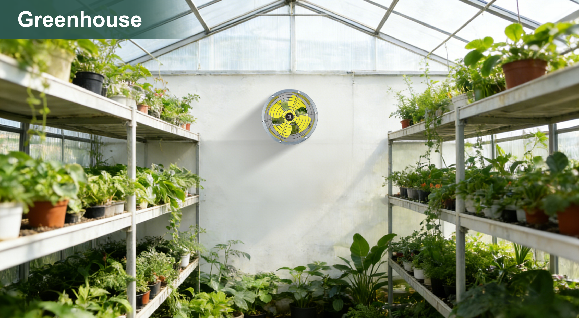 MFJ-D40F axial fan for greenhouse use
