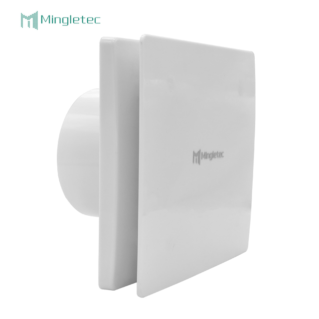 Bedroom Use 6 Inch Silent Plastic Air Ventilation Square Exhaust Fan