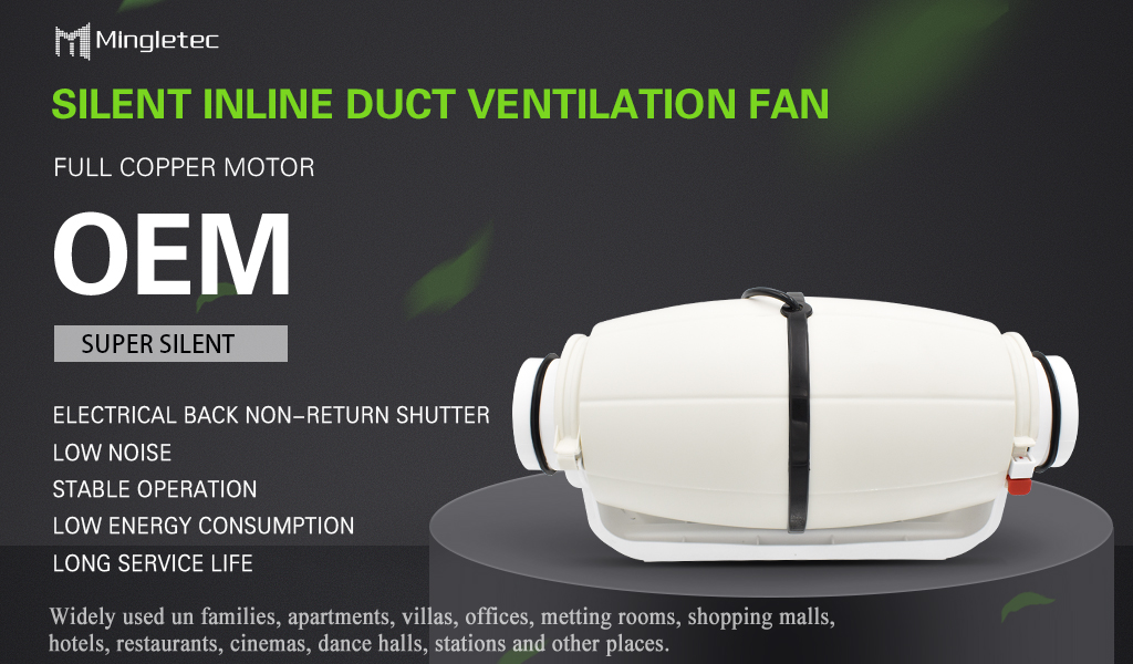 MHF-S Silent inline duct Ventilation Fan poster