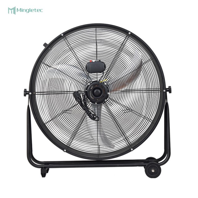 High Velocity 24 30 Inch Heavy Duty Black Drum Fan