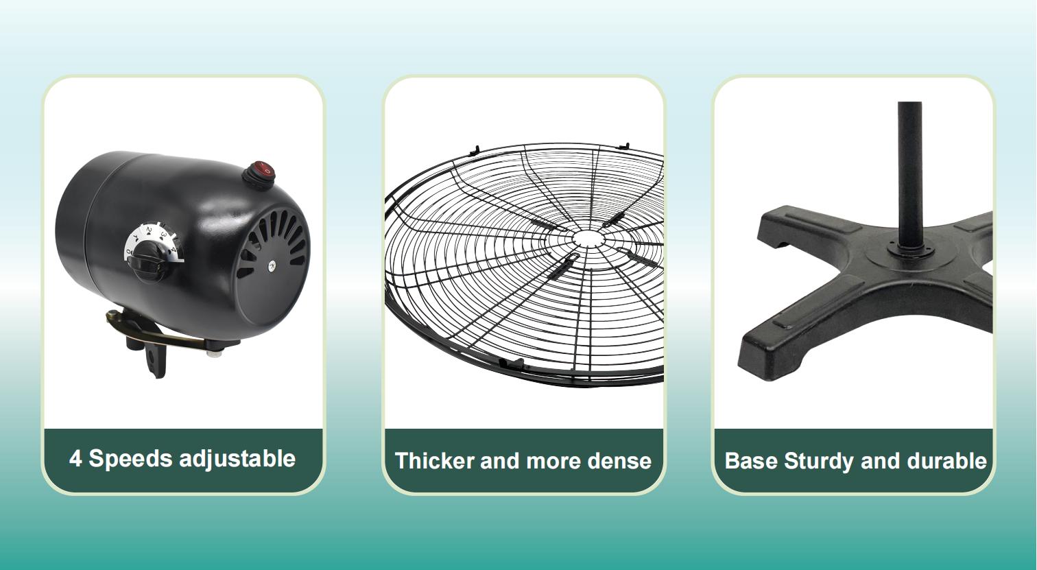 DC motor&2.0mm grill&7 kg cross base