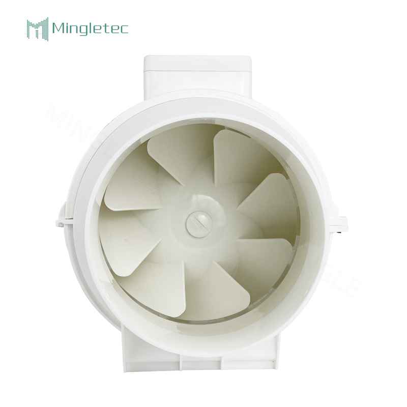 Kitchen Use 6 8 Inch Bldc Motor Plastic Ventilation Inline Duct Fan