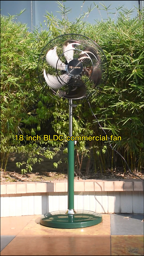 18 inch BLDC commercial fan with remote control-metal blade