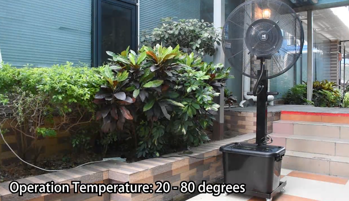 square barrel mist fan