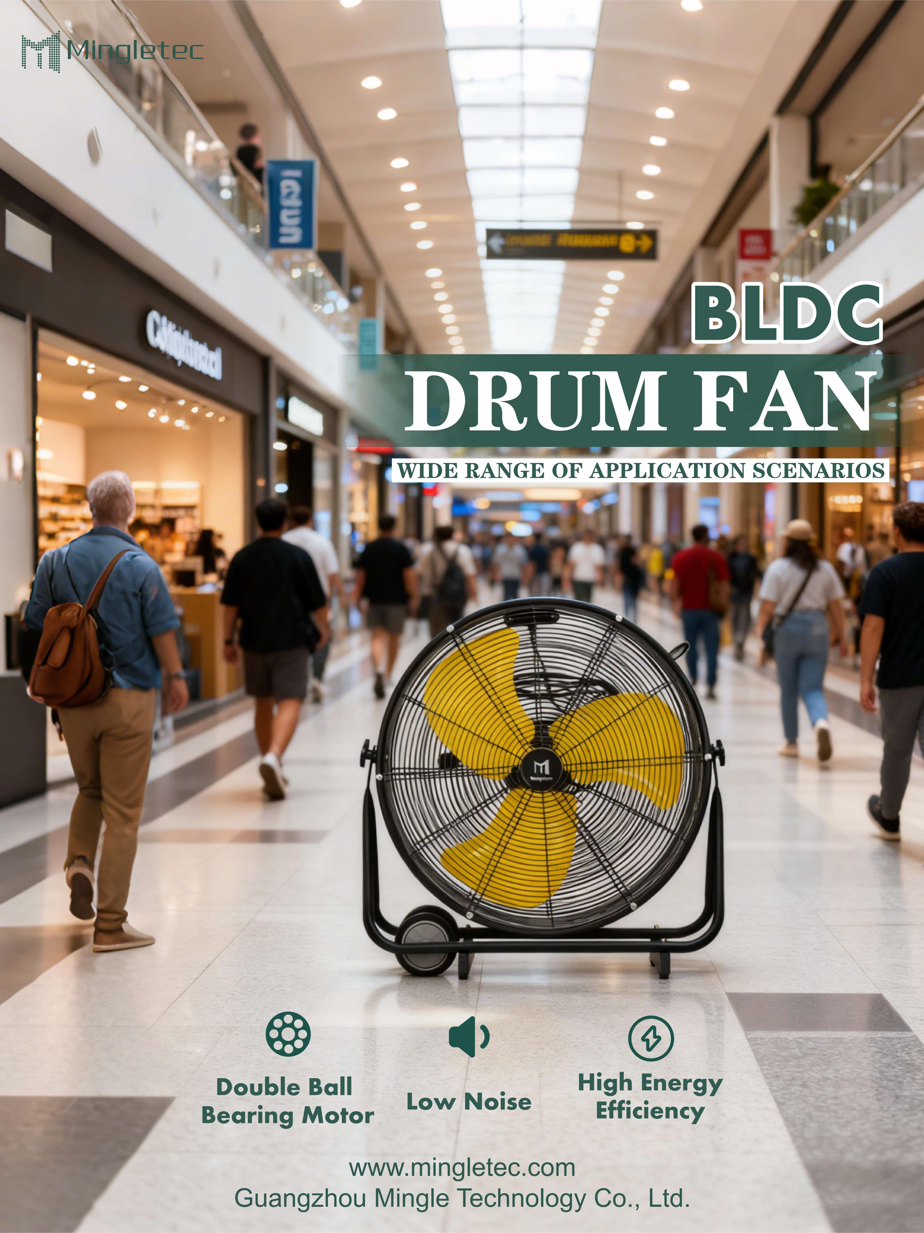 BLDC drum fan