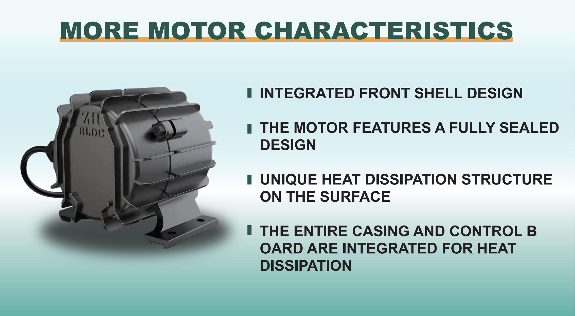MFJ-D40F BLDC motor features