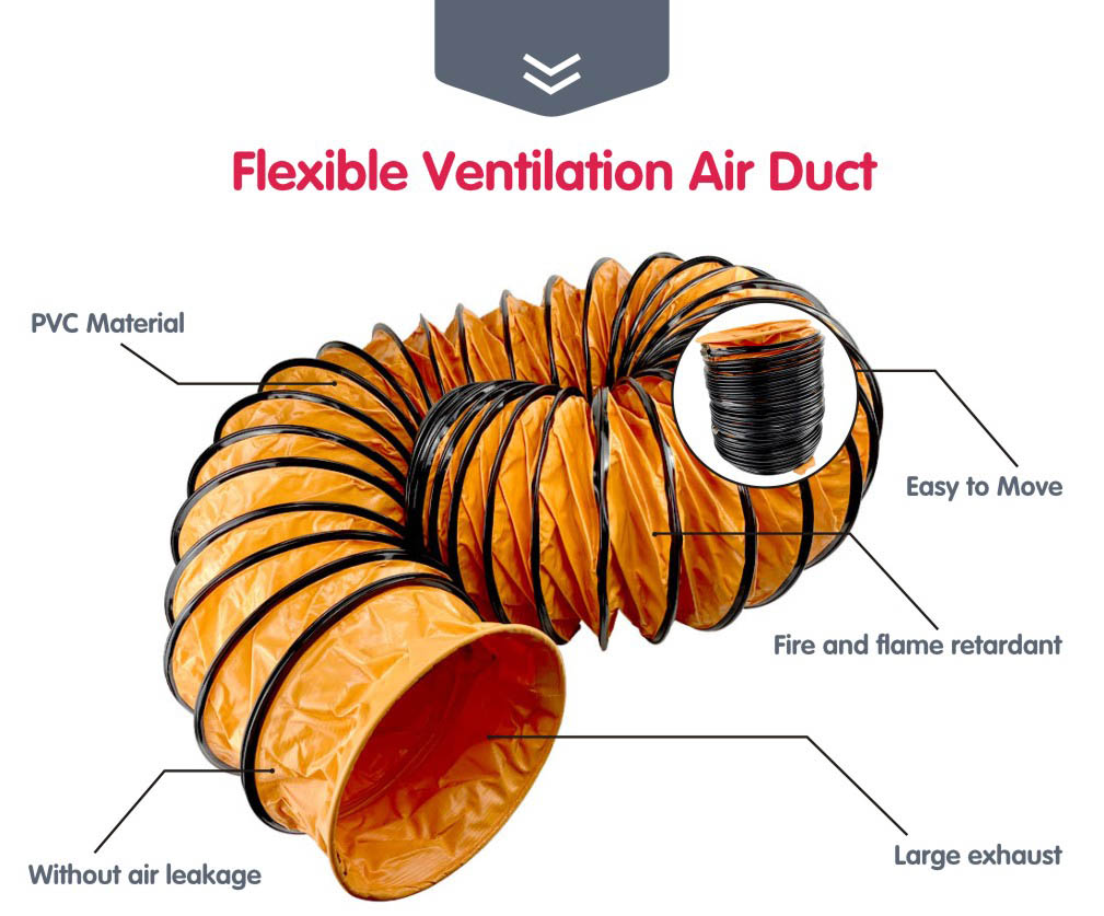 PVC air duct details