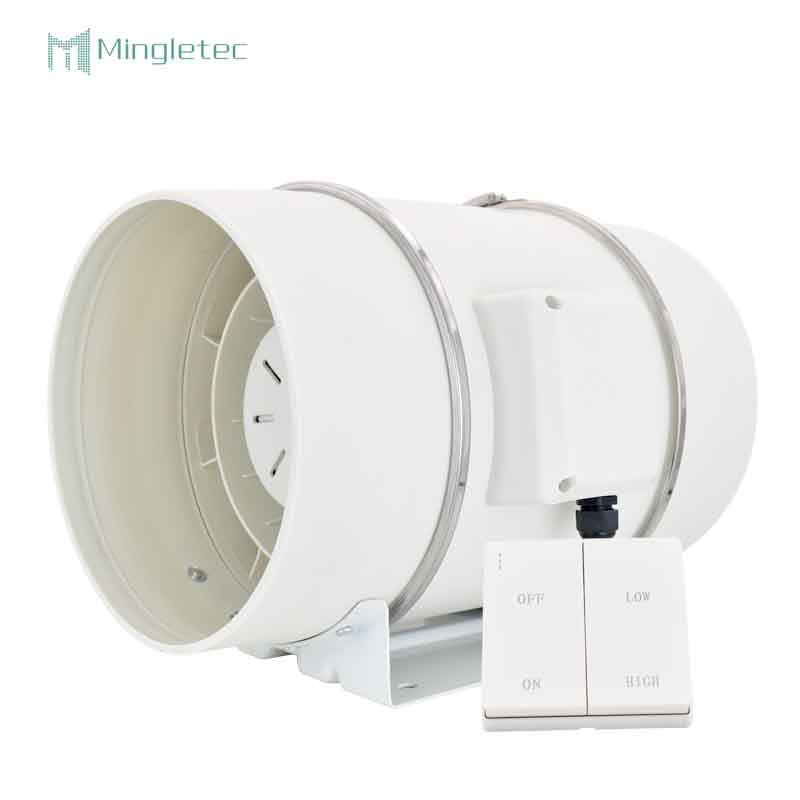 Low Noise 6 Inch Wall Mounted Inline Duct Fan with Speed Controller