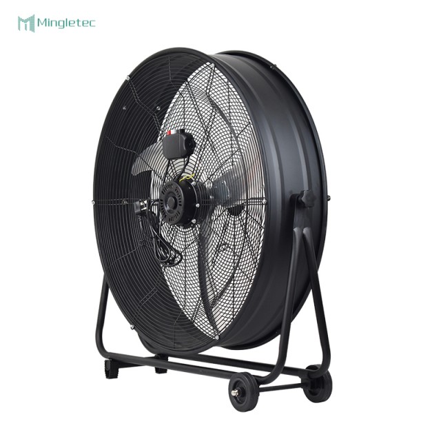 High Velocity 24 30 Inch Heavy Duty Black Drum Fan